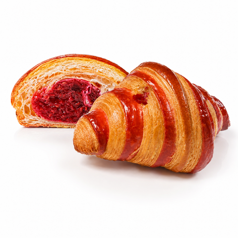 Croissant cu Zmeură