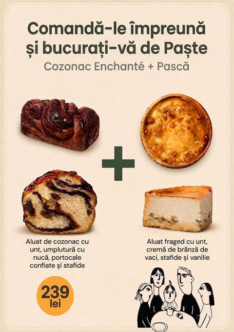 Cozonac Enchanté + Pască