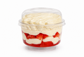 Verrine cu capsuni desert la pahar