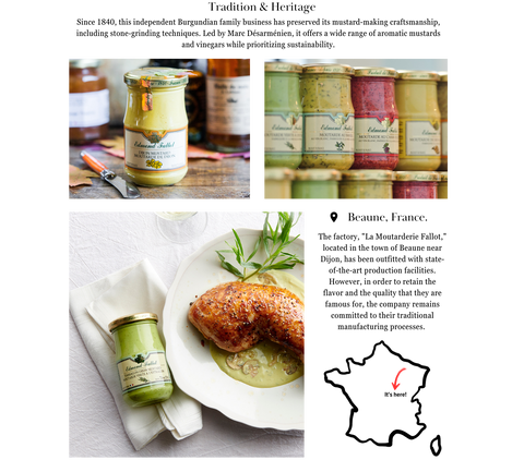 Muștar cu tarhon Edmond Fallot