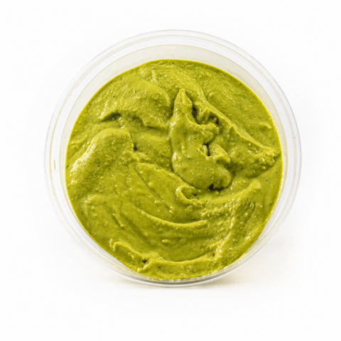 Hummus de mazăre cremos, proaspăt, la Pain Plaisir