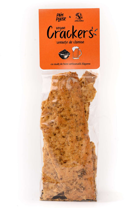Crackers Zăganu cu Semințe de Chimion (Vegan)