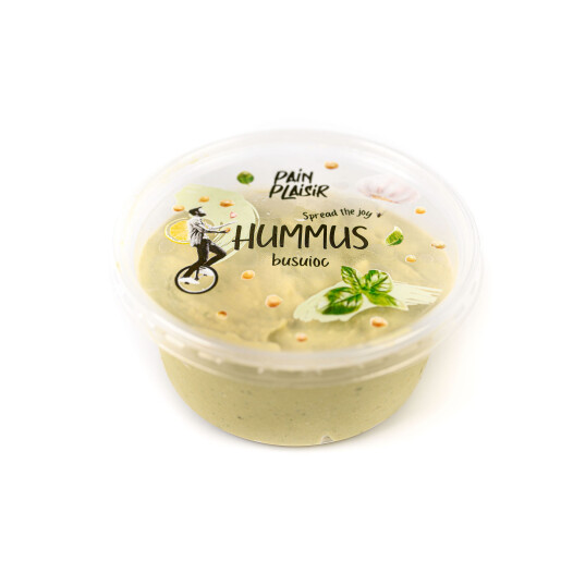 Hummus cu busuioc 
