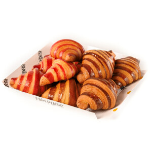 Platou mini croissant umplut 
