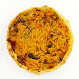 Quiche cu cartof dulce si spanac 