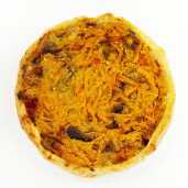 Mini Quiche cu cartof dulce si spanac 